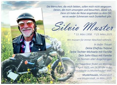 Traueranzeige Mustermann